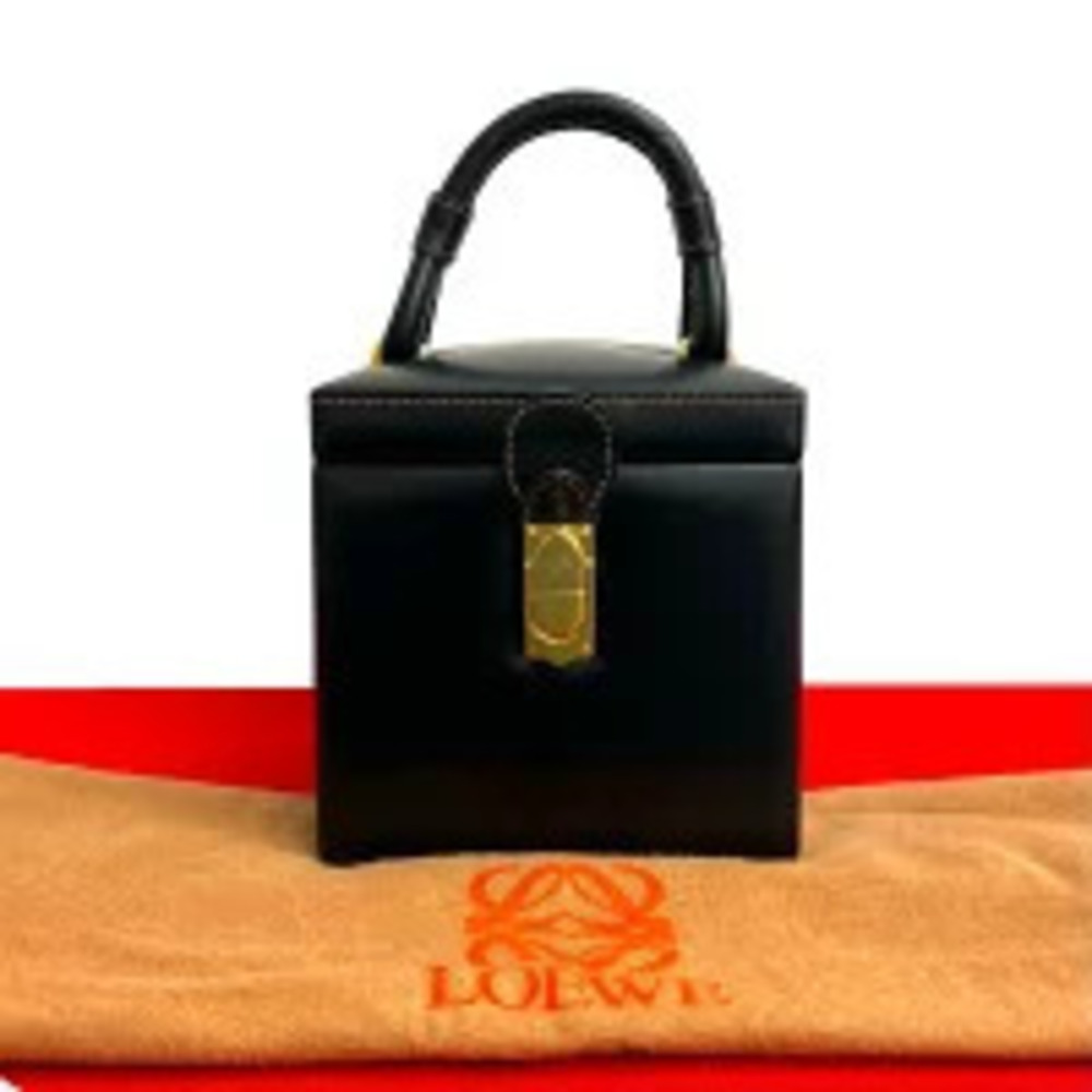 Loewe Anagram Leather Vanity Black